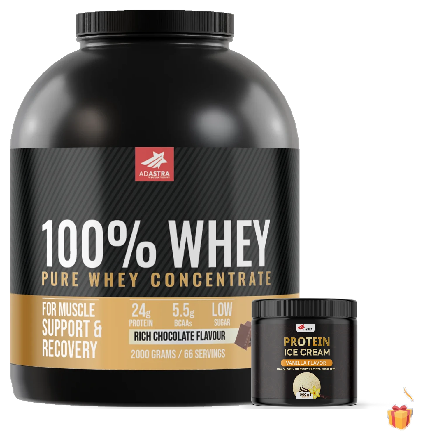 Whey 2 kg + Protein Ice Cream